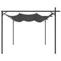 Pikkukuva 5 / 9: The Living Store Pergola sisäänvedettävä katto antrasiitti 295x292x230 cm -  Katokset & huvimajat