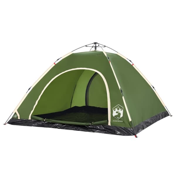 The Living Store Campingtält 5 personer grön snabbrest -  Tält