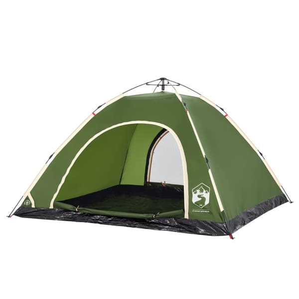 The Living Store Campingtält 5 personer grön snabbrest -  Tält
