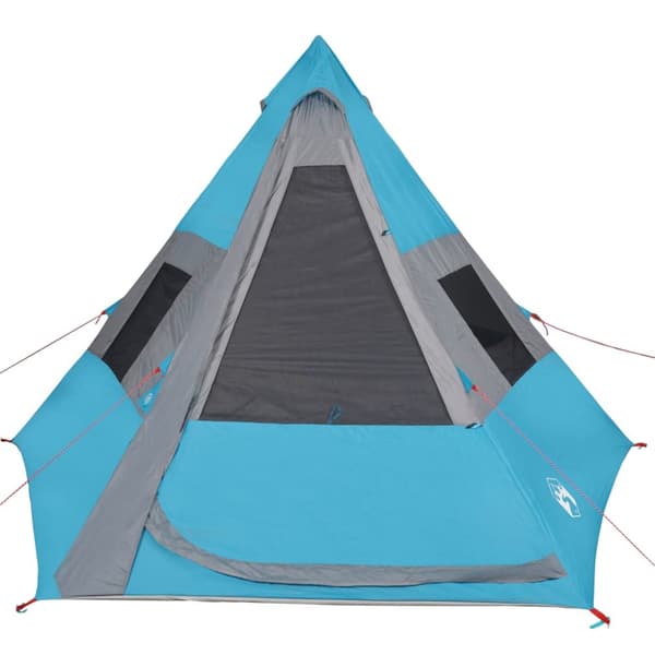 The Living Store Tipi-tält 7 personer blå vattentätt -  Tält