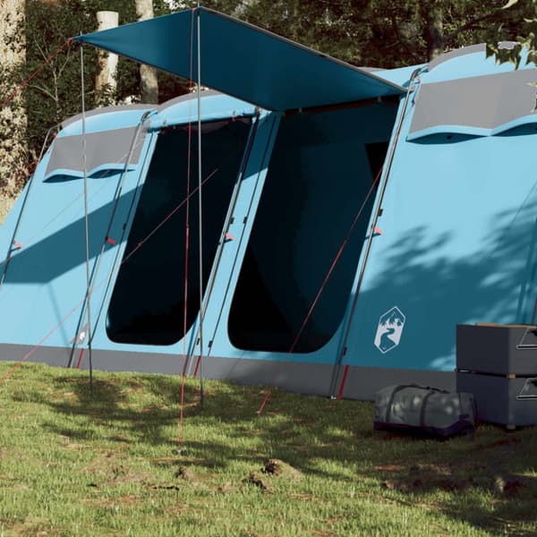 The Living Store 8-personers campingtelt vandtæt blå -  Telte