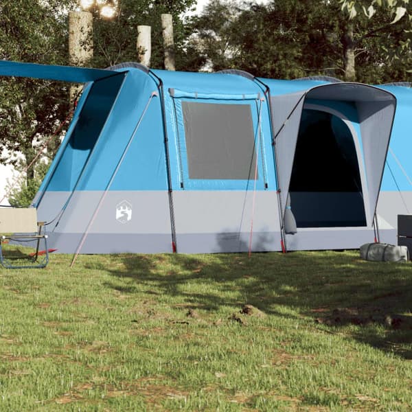 The Living Store Campingtält tunnel 4 personer blå vattentätt -  Tält