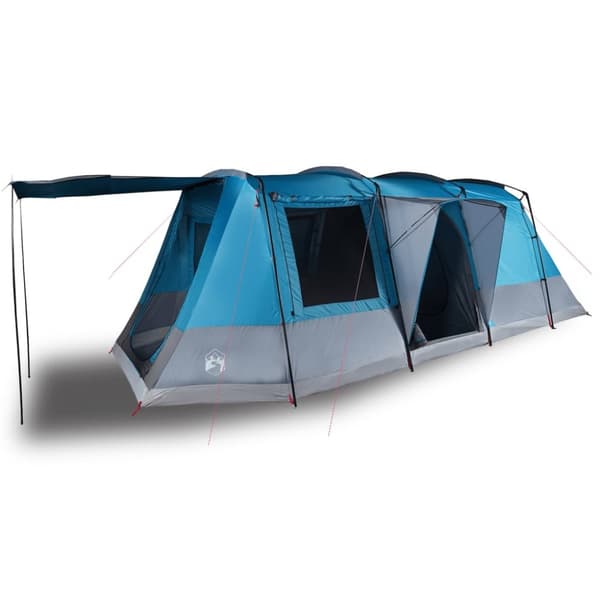 The Living Store Campingtält tunnel 4 personer blå vattentätt -  Tält