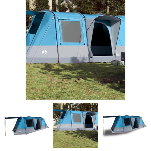 The Living Store Campingtält tunnel 4 personer blå vattentätt -  Tält