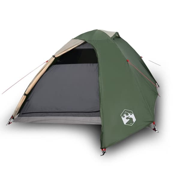 The Living Store 3-personers campingtelt vandtæt kuppel grøn -  Telte