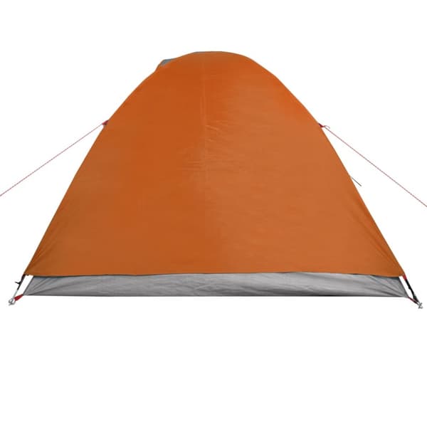 The Living Store 3-personers campingtelt vandtæt kuppel grå og orange -  Telte