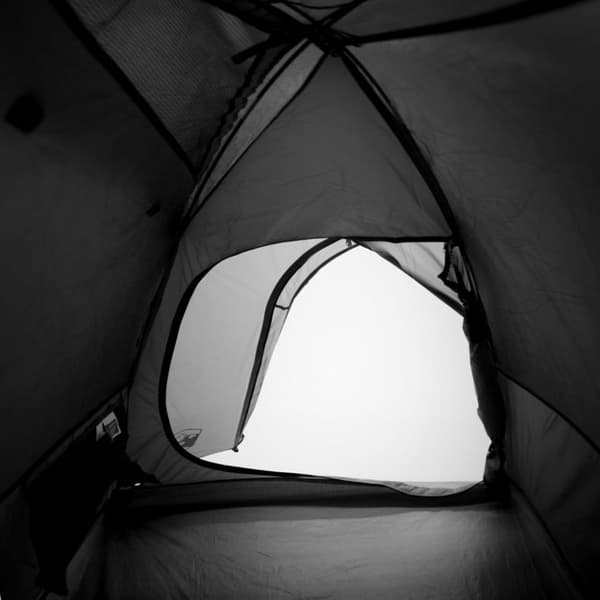 The Living Store 4-personers campingtelt vandtæt mørklægningsstof hvid -  Telte