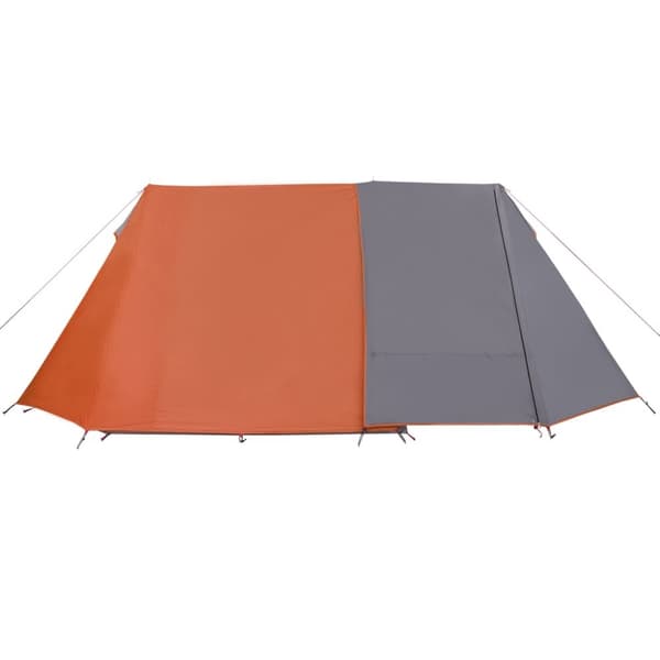 The Living Store 3-personers campingtelt vandtæt grå og orange -  Telte