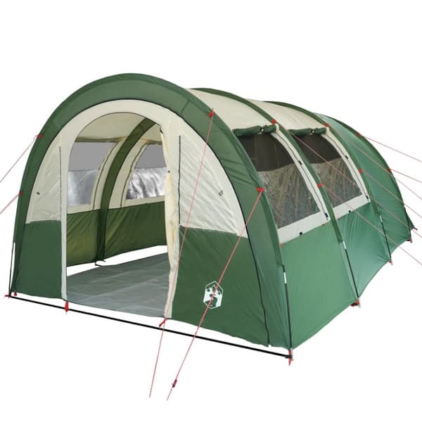 The Living Store 4-personers campingtelt vandtæt grøn -  Telte