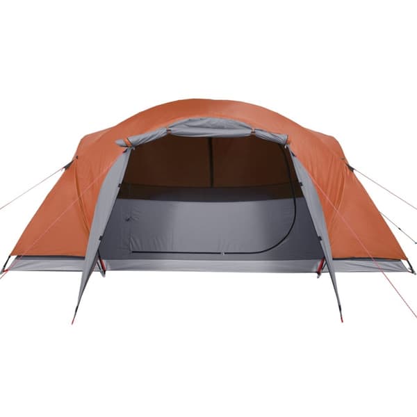 The Living Store Familjetält Crossvent 8 person grå och orange vattentätt -  Tält