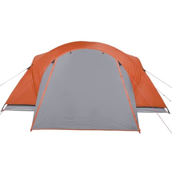 The Living Store Familjetält Crossvent 8 person grå och orange vattentätt -  Tält
