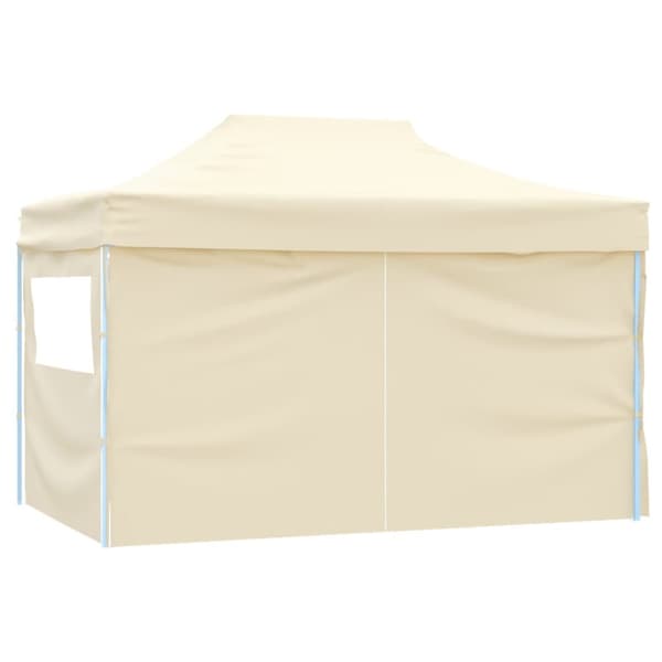 Katokset & huvimajat - Living Kokoontaitettava juhlateltta 4 sivuseinällä pop-up 3x4,5m kerma