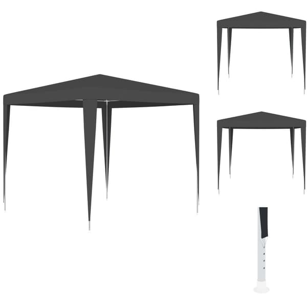 Partytält & paviljoner - Living Professionellt partytält 2,5x2,5 m antracit 90 g/m²