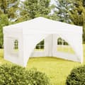 Miniatyrbillede 2 af 11: Festtelte & havepavilloner - Living foldbart festtelt med sidevægge 3x3 m hvid
