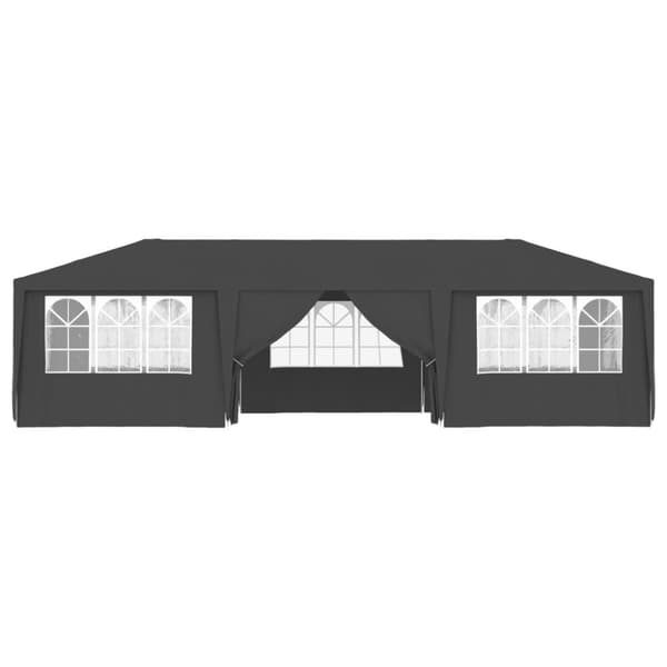 Festtelte & havepavilloner - Living festtelt med sidevægge 4x9 m 90 g/m² antracitgrå