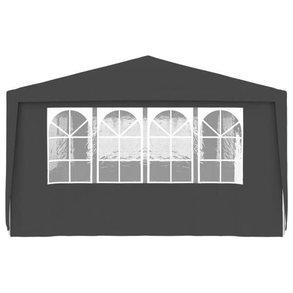 Festtelte & havepavilloner - Living festtelt med sidevægge 4x9 m 90 g/m² antracitgrå