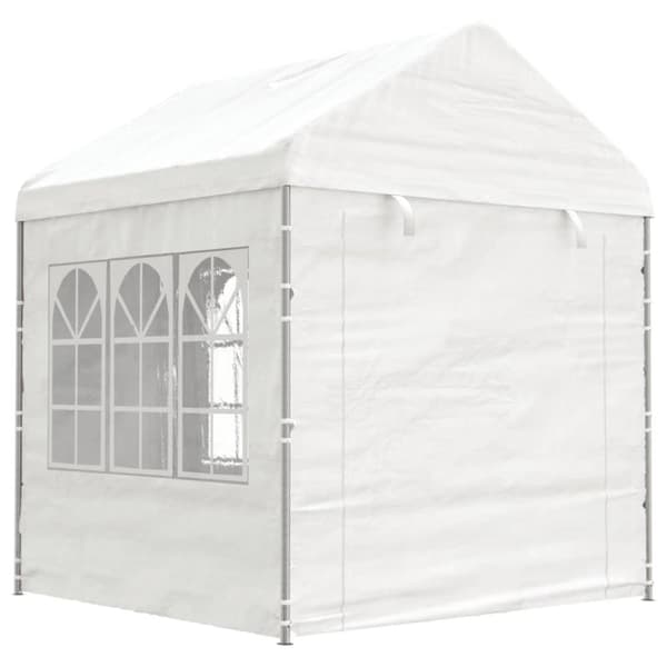 Partytält & paviljoner - Living Paviljong med tak vit 17,84x2,28x2,69 m polyeten