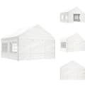 Miniatyrbillede 1 af 9: Festtelte & havepavilloner - Living pavillon med tag 4,46x4,08x3,22 m polyethylen hvid