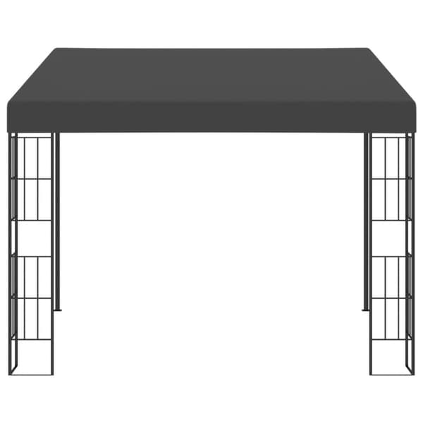 Festtelte & havepavilloner - Living vægmonteret pavillon 3x3 m stof antracitgrå