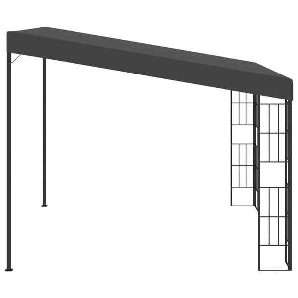 Festtelte & havepavilloner - Living vægmonteret pavillon 3x3 m stof antracitgrå