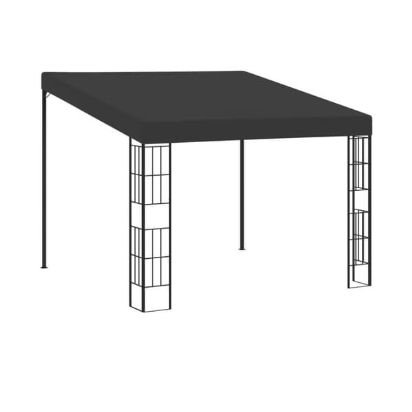 Festtelte & havepavilloner - Living vægmonteret pavillon 3x3 m stof antracitgrå
