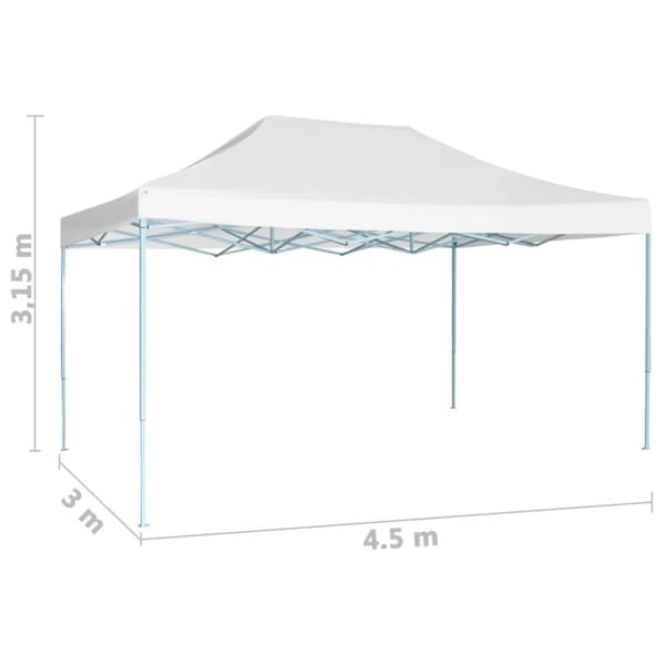 Partytält & paviljoner - Living Hopfällbart partytält 3x4,5 m vit