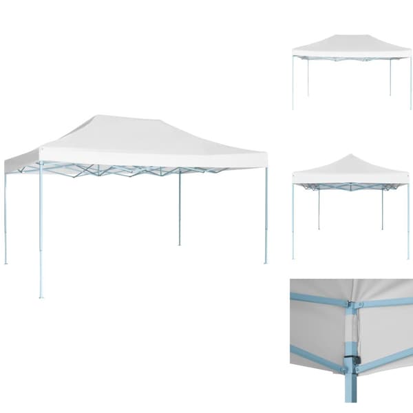 Partytält & paviljoner - Living Hopfällbart partytält 3x4,5 m vit