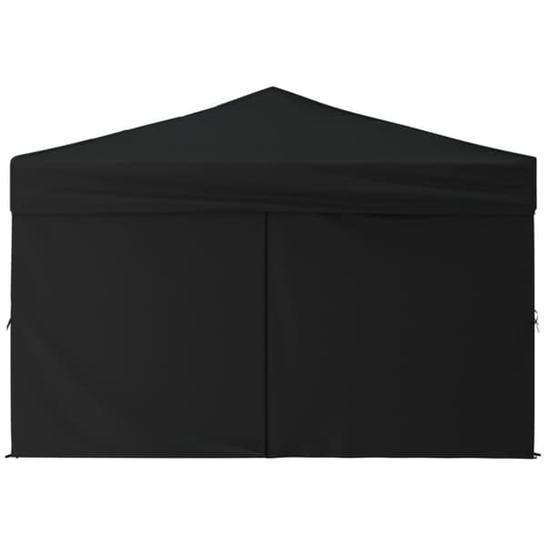 Partytält & paviljoner - Living Hopfällbart partytält med sidoväggar svart 3x3 m