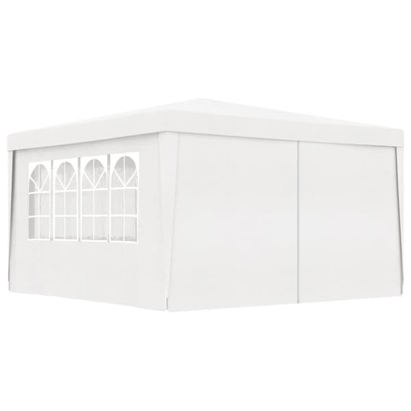 Katokset & huvimajat - Living Ammattilaisten juhlateltta sivuseinillä 4x4 m valkoinen 90 g/m²