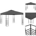 Miniatyrbillede 1 af 6: Festtelte & havepavilloner - Living havetelt 3x3 m antracitgrå