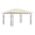Miniatyrbild 3 av 7: Partytält & paviljoner - Living Paviljong med myggnät 4x3x2,73 m gräddvit 180 g/m²