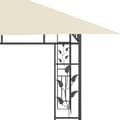 Miniatyrbild 6 av 7: Partytält & paviljoner - Living Paviljong med myggnät 4x3x2,73 m gräddvit 180 g/m²