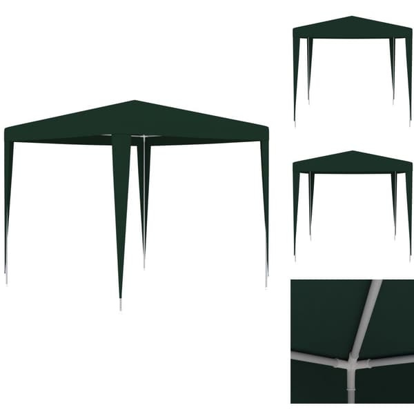 Partytält & paviljoner - Living Professionellt partytält 2,5x2,5 m grön 90 g/m²