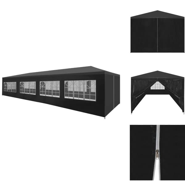 Festtelte & havepavilloner - Living festtelt 3 x 12 m antracitgrå