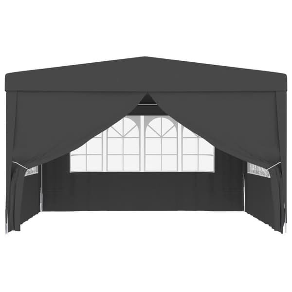 Festtelte & havepavilloner - Living festtelt med sidevægge 4x4 m 90 g/m² antracitgrå