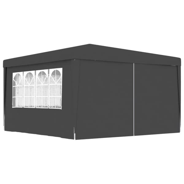 Festtelte & havepavilloner - Living festtelt med sidevægge 4x4 m 90 g/m² antracitgrå