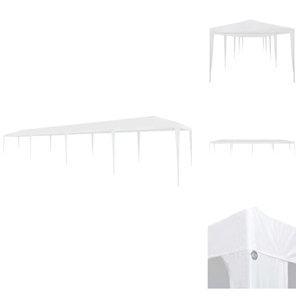 Festtelte & havepavilloner - Living festtelt 3x12 m PE hvid