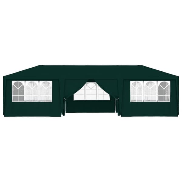 Partytält & paviljoner - Living Professionellt partytält med väggar 4x9 m grön 90 g/m²
