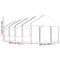 Miniatyrbild 8 av 9: Partytält & paviljoner - Living Paviljong med tak vit 8,92x4,08x3,22 m polyeten