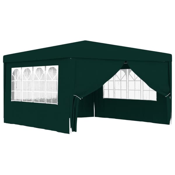 Festtelte & havepavilloner - Living festtelt med sidevægge 4x4 m 90 g/m² grøn