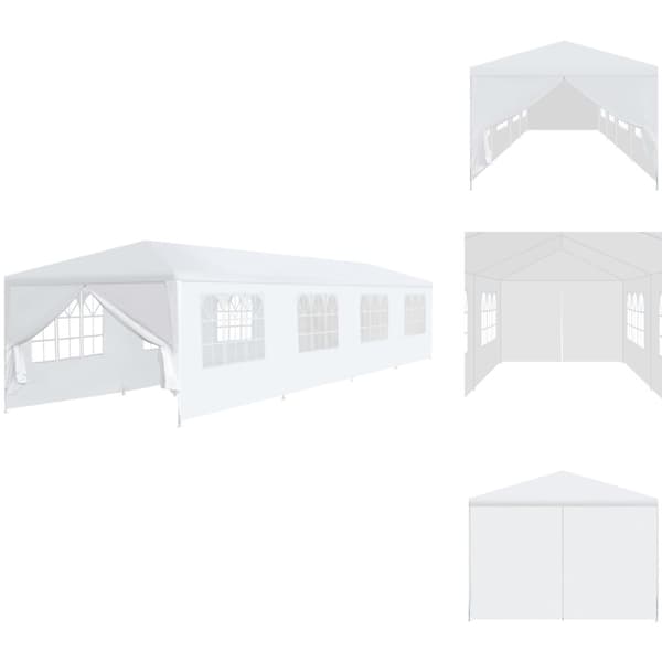 Partytält & paviljoner - Living Paviljong 3x12 m vit