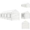 Miniatyrbillede 1 af 9: Festtelte & havepavilloner - Living pavillon med tag 8,92x2,28x2,69 m polyethylen hvid