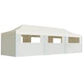 Miniatyrbillede 2 af 11: Festtelte & havepavilloner - Living foldbart pop op-festtelt med 8 sidevægge 3 x 9 m cremefarvet