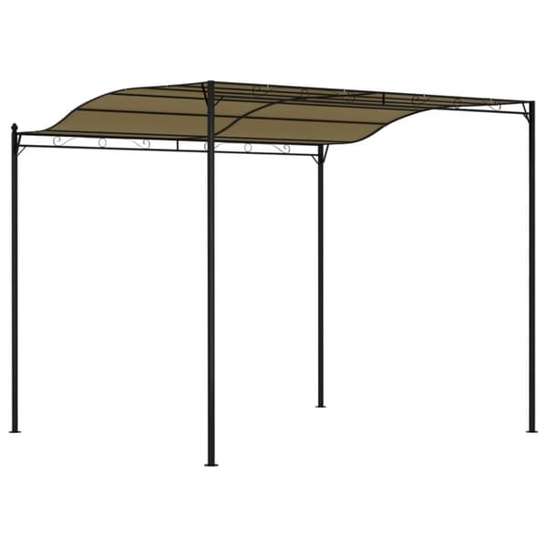 Katokset & huvimajat - Living Aurinkokatos 3x2,4 m ruskeanharmaa 180 g/m²