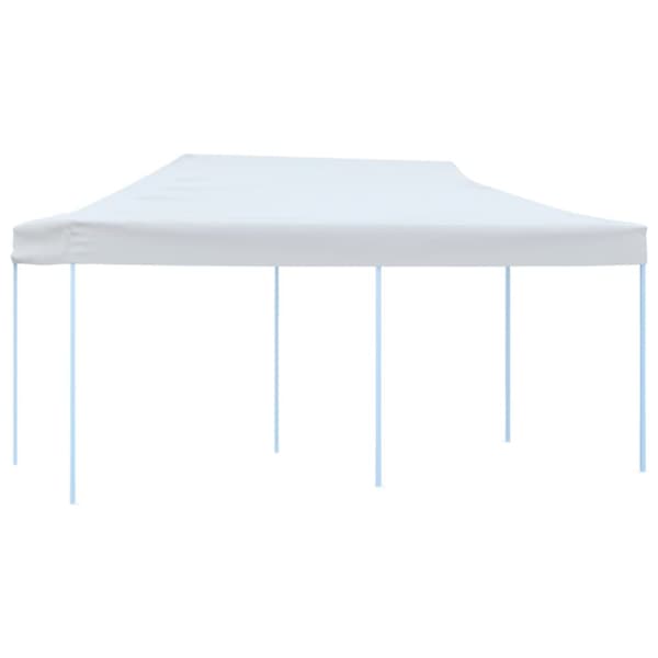 Pop-Up hopfällbart partytält med sidoväggar 3x6 m stål vit - Partytält - Festtält - Home & Living