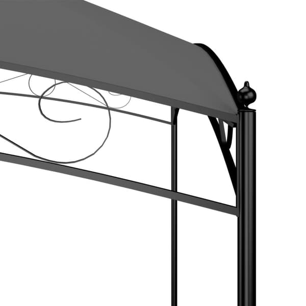 Havepavillon 3x4x2,65 m 180 g/m² antracitgrå -  - Home & Living