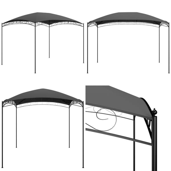 Havepavillon 3x4x2,65 m 180 g/m² antracitgrå -  - Home & Living