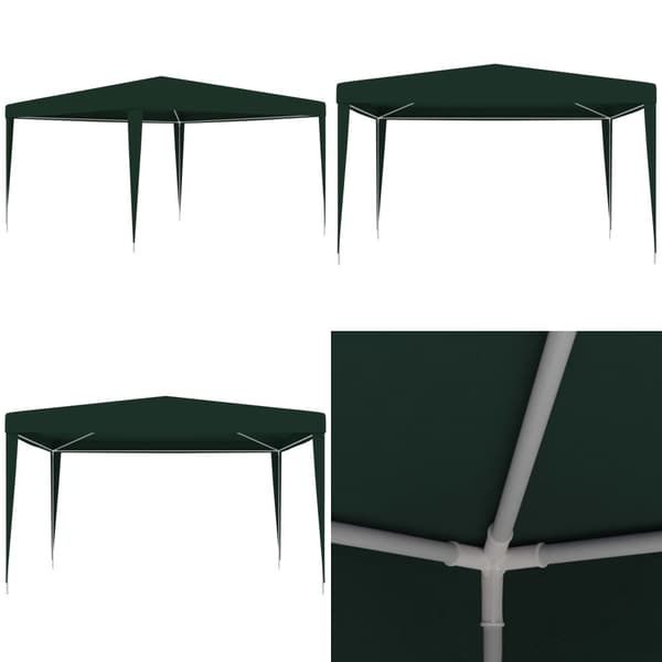 Professionellt partytält 4x4 m grön 90 g/m² - Partytält - Festtält - Home & Living