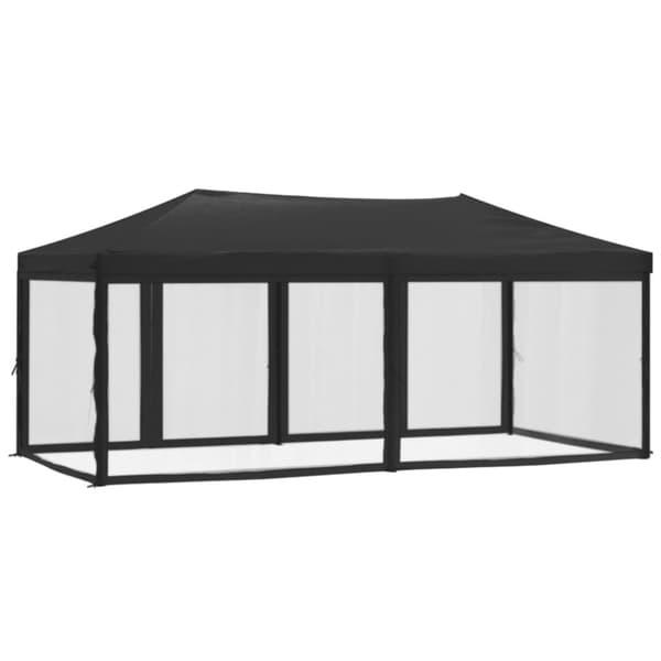 Kokoontaittuva juhlateltta sivuseinillä antrasiitti 3x6 m - Juhlateltta - Juhlateltat - Home & Living