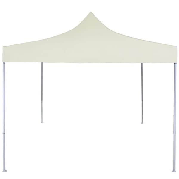 Hopfällbart partytält 2x2 m stål gräddvit - Partytält - Festtält - Home & Living